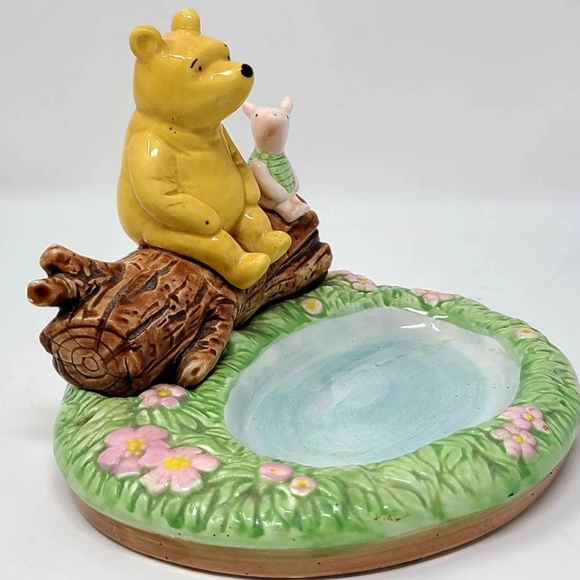 Vintage Disney Winnie the Pooh and Piglet Ceramic Soap Dish - Picture 2 of 7